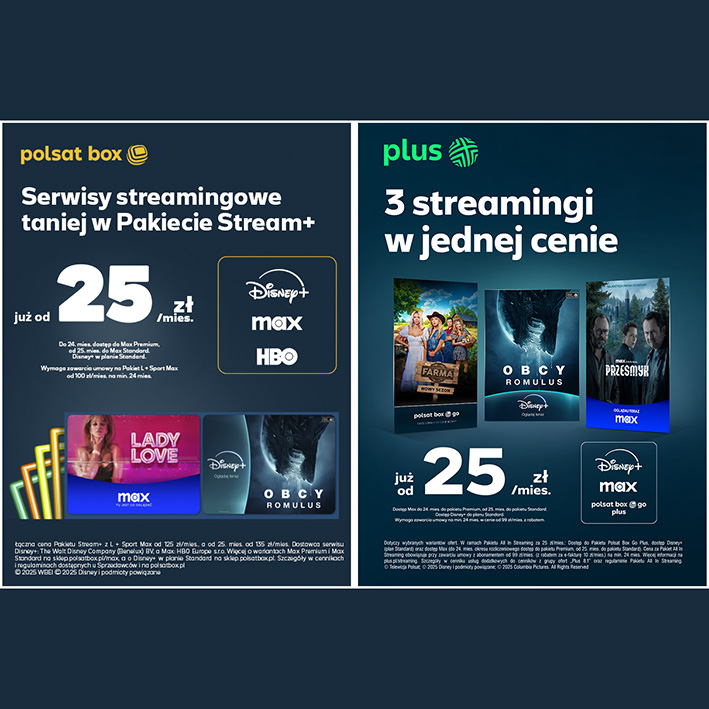 Pakiety streamingów z Disney+ i Max od 25 zł miesięcznie