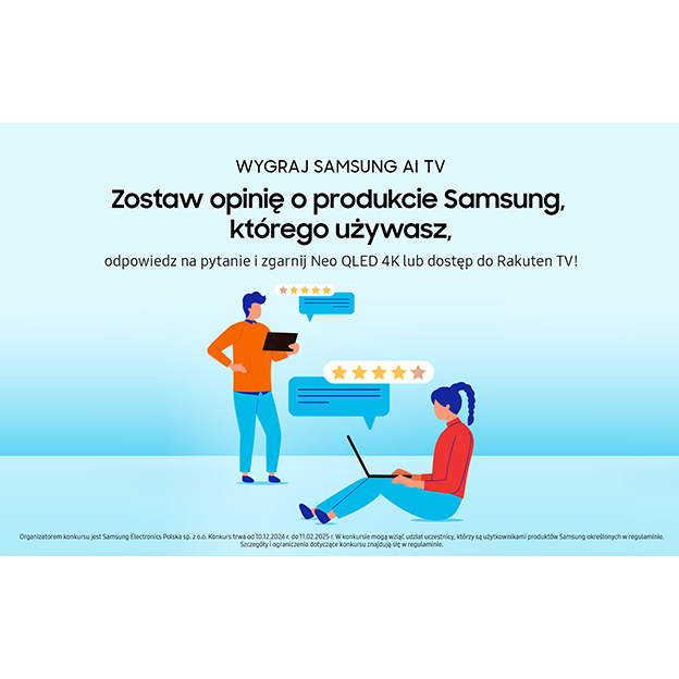 Wygraj telewizor Samsung z AI lub kod Rakuten!