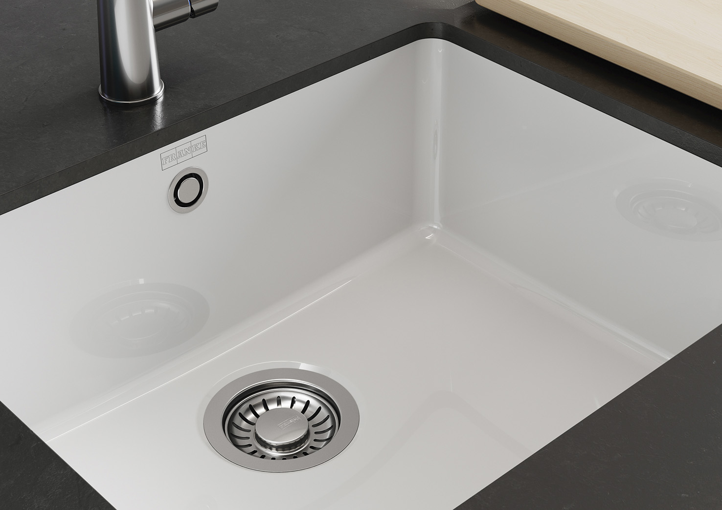 Ceramiczne zlewozmywaki podwieszane KubusX Fraceram-5