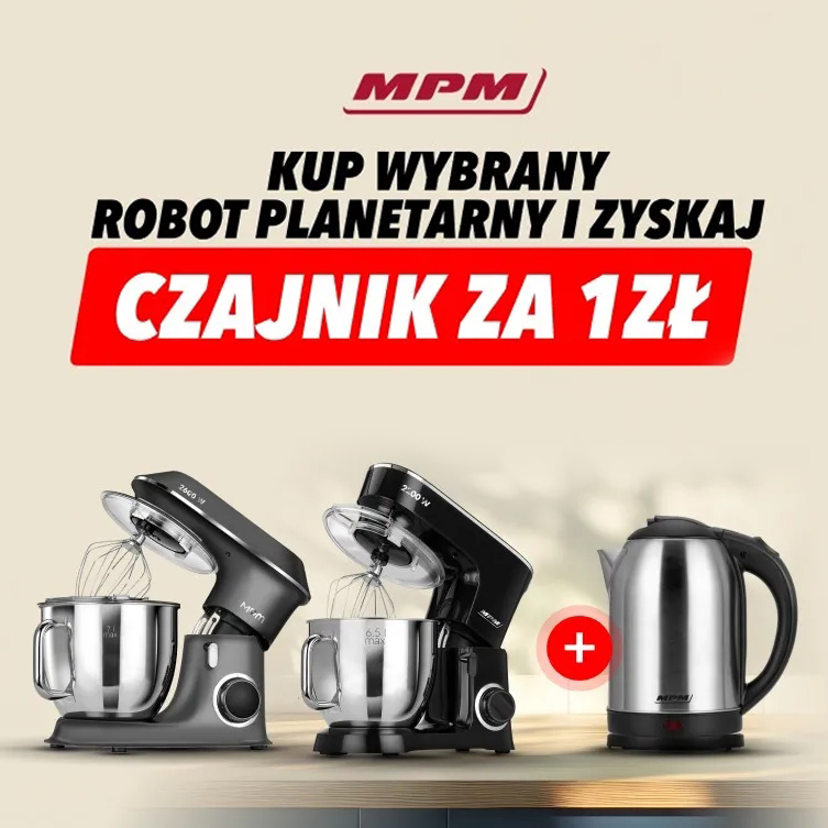 Robot planetarny MPM z czajnikiem za 1 zł