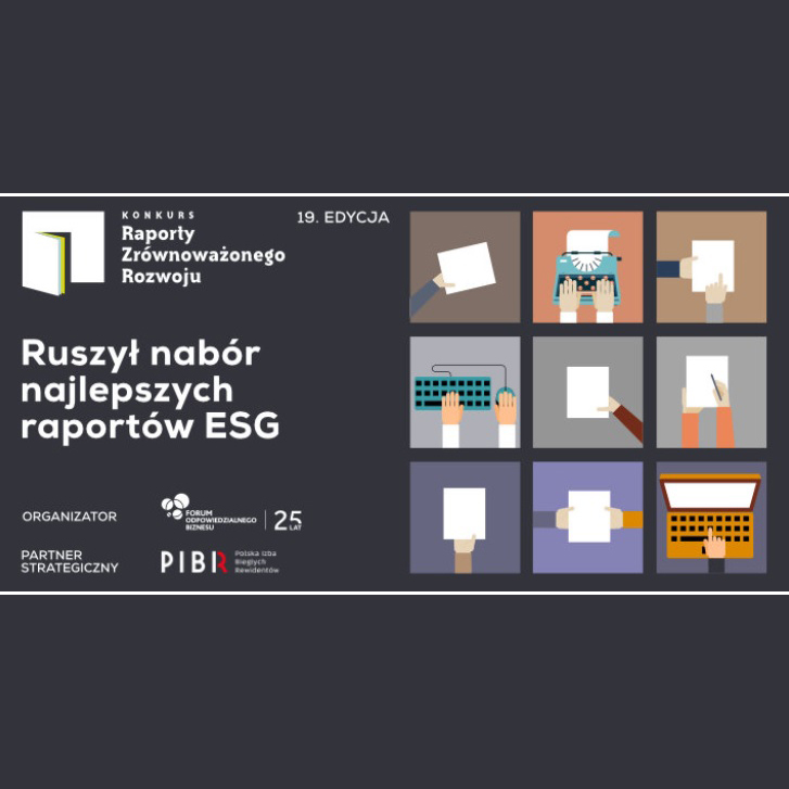 Trwa nabór do 19. edycji konkursu Raporty Zrównoważonego Rozwoju