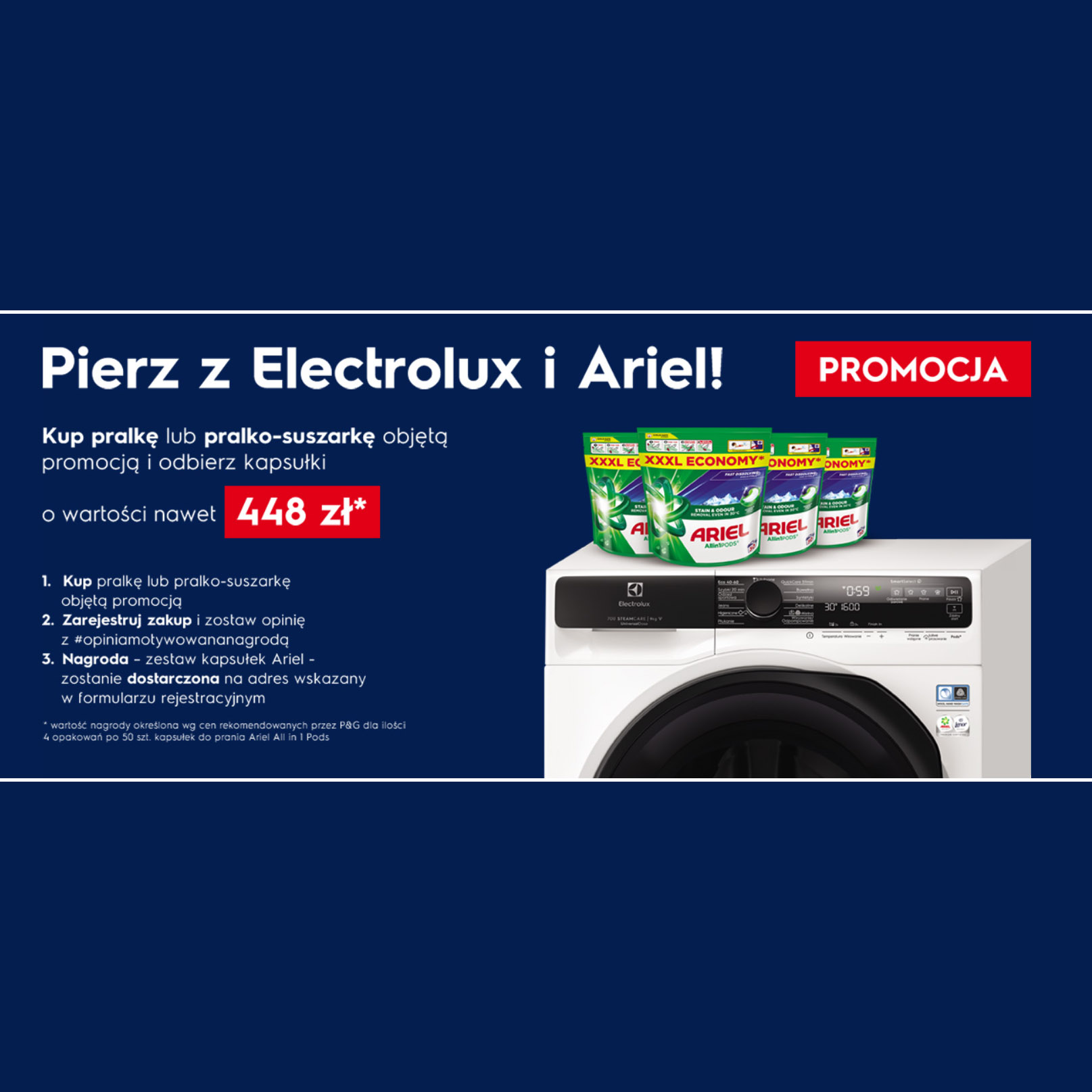 Zapas kapsułek przy zakupie Electrolux