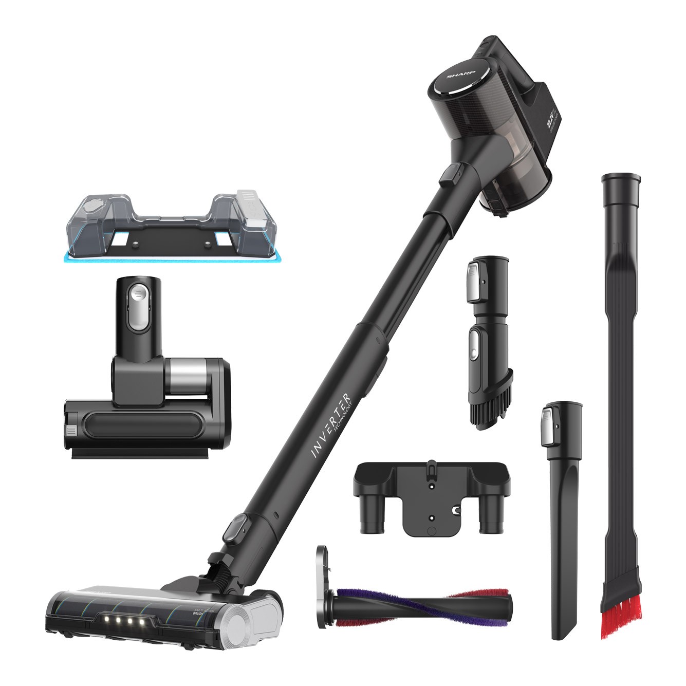 Bezprzewodowy odkurzacz pionowy Sharp SA-VP4261BS Hygienic & Mop