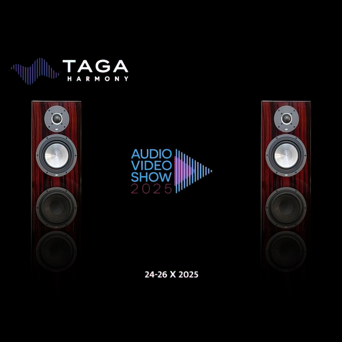 TAGA Harmony, Anthem, Paradigm i Martin Logan na Audio Video Show 2025