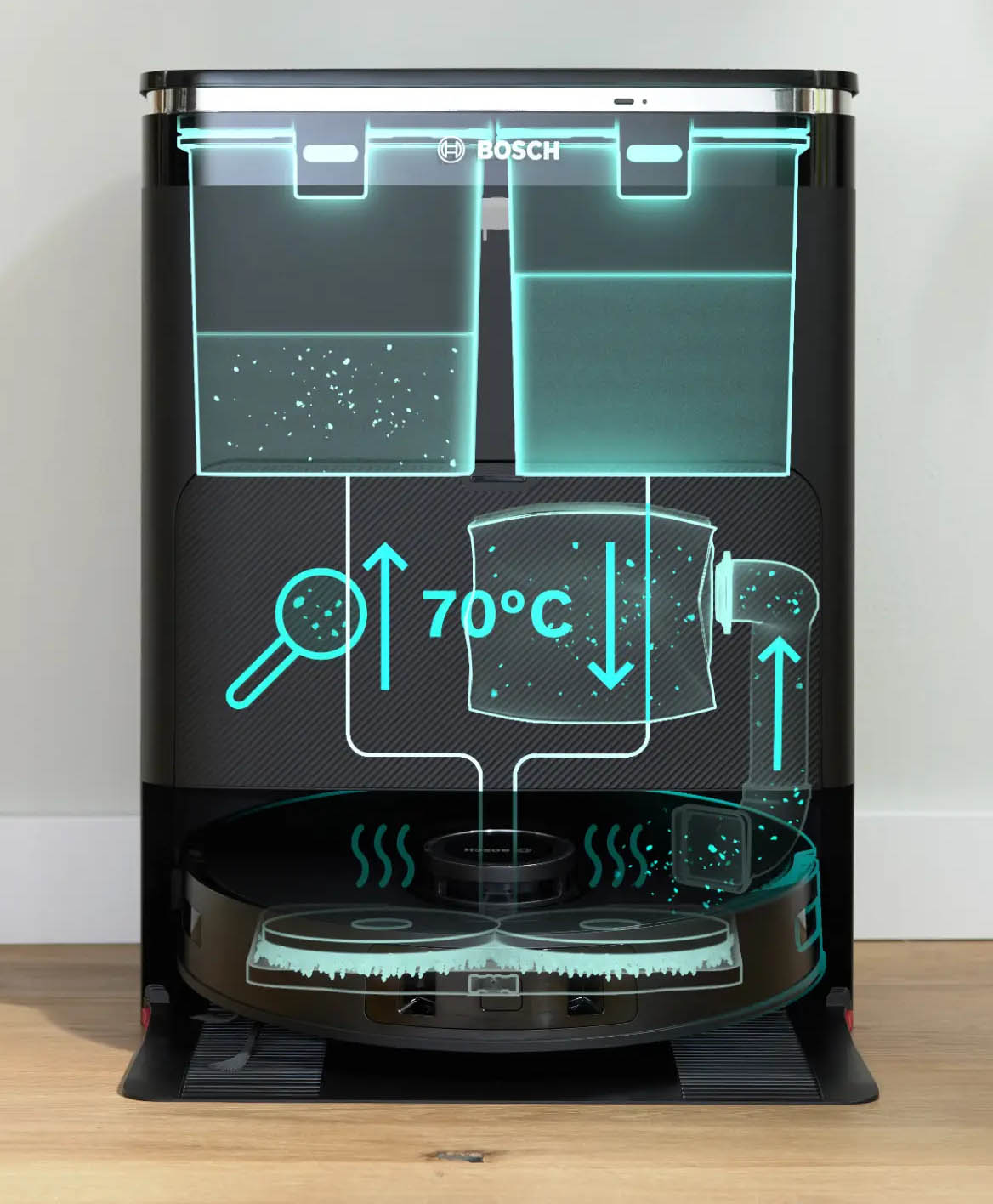 Robot sprzątający Bosch Spotless Max Cam BCRDW3BX-3