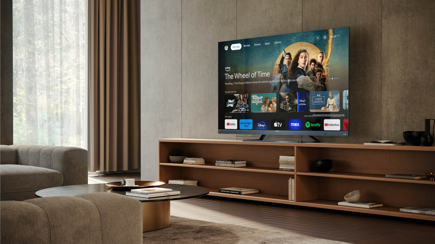 Duży telewizor do gier Sharp 75FQ8EG