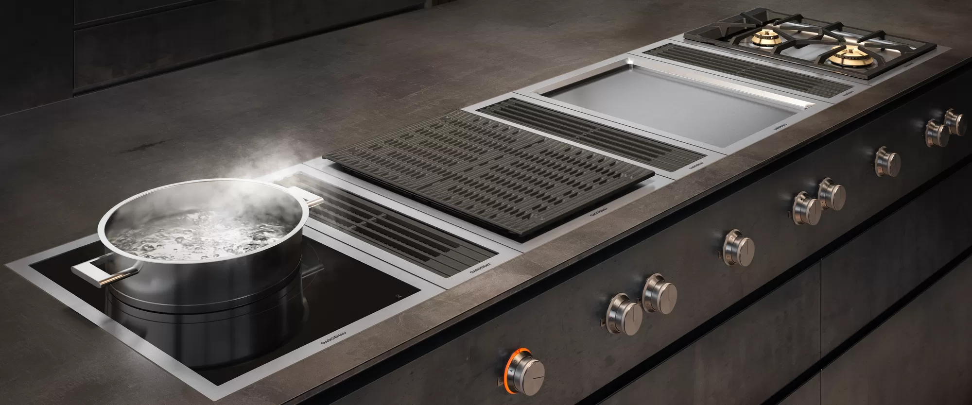 Gaggenau z ofertą samodzielnego stworzenia spójnej powierzchni gotowania