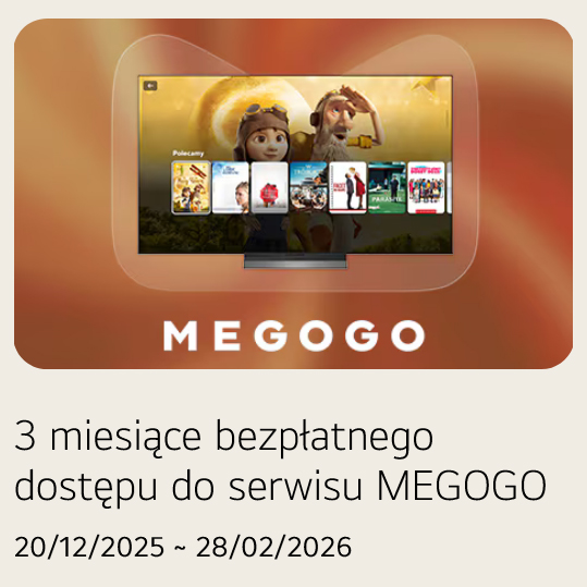 3 miesiące bezpłatnego dostępu do Megogo