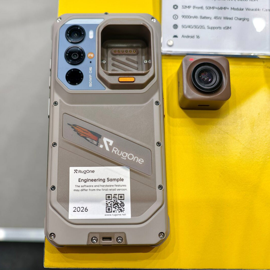 Pancerny smartfon z odłączaną kamerą sportową i rozbudowaną specyfikacją