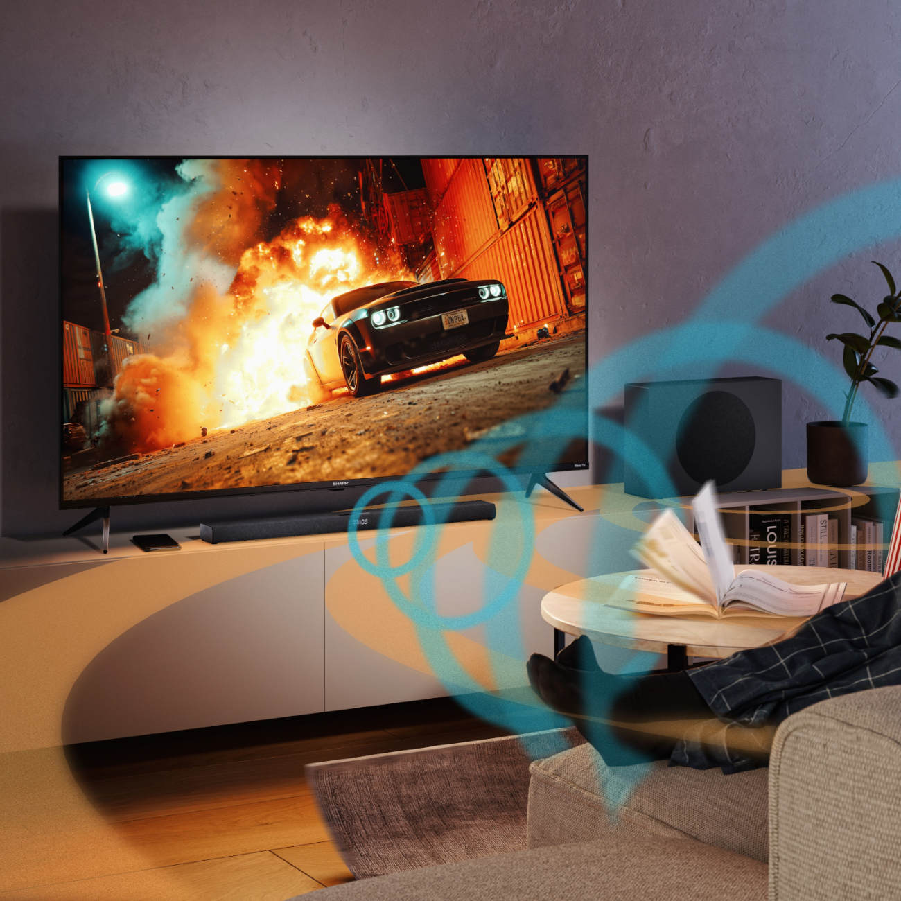 Potężne brzmienie w smukłej formie – Sharp HT-SBW320 [promocja]