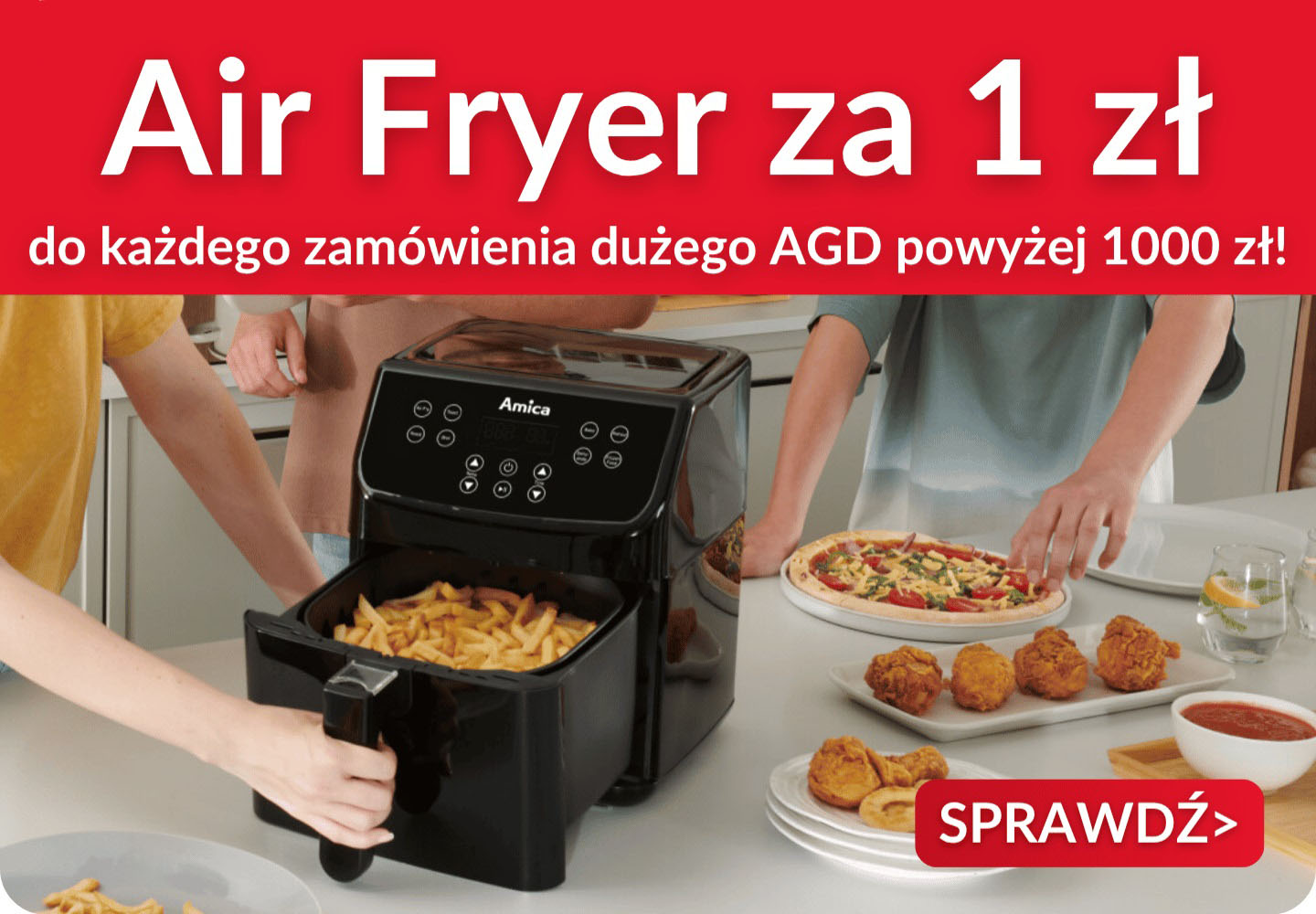 Air fryer za 1 zł przy zakupie dużego AGD-2