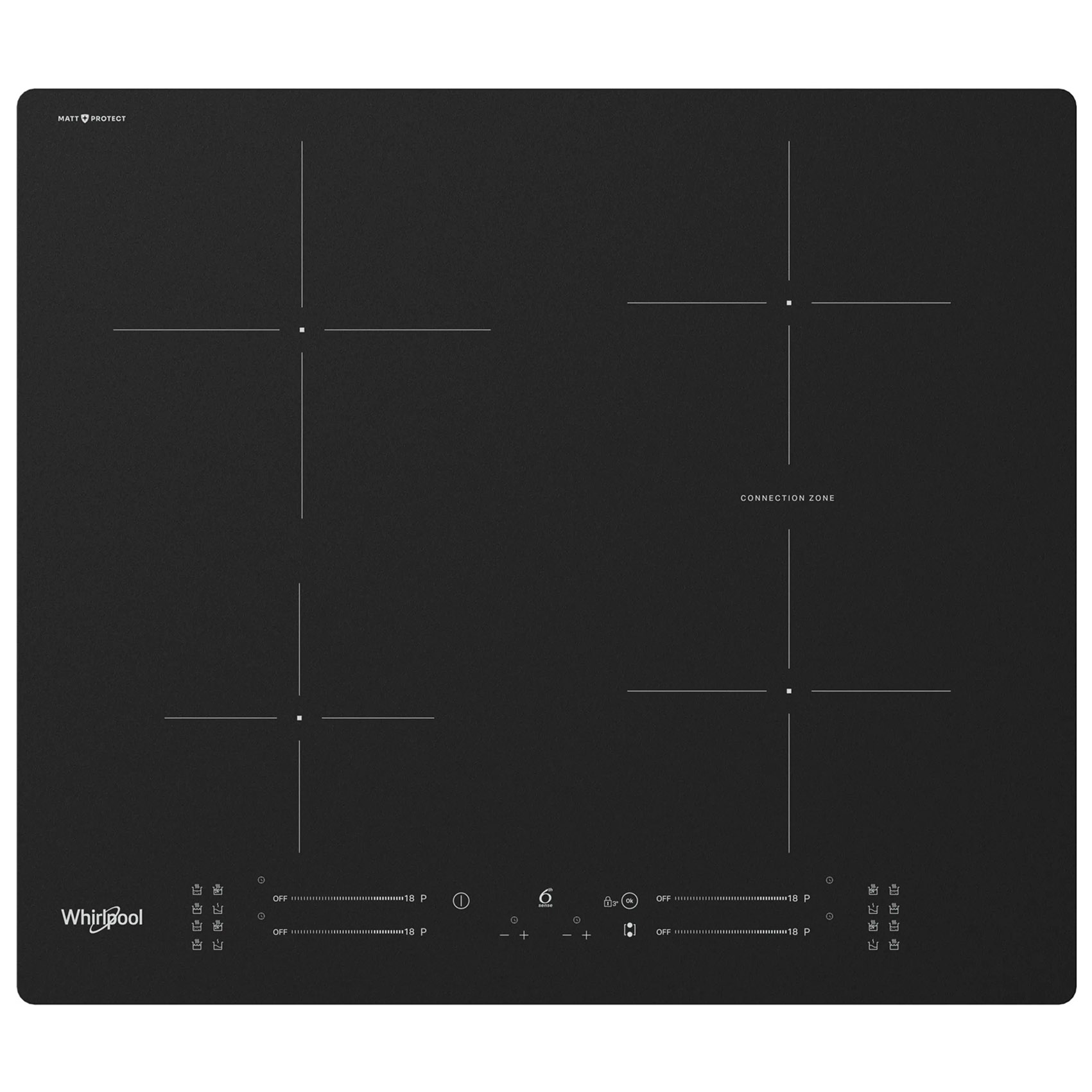 Matowa płyta indukcyjna Whirlpool WBS2560NEBM