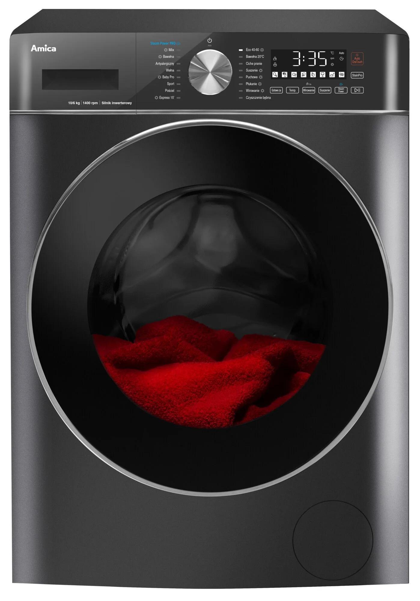 Amica z dużą pojemnością prania i suszenia