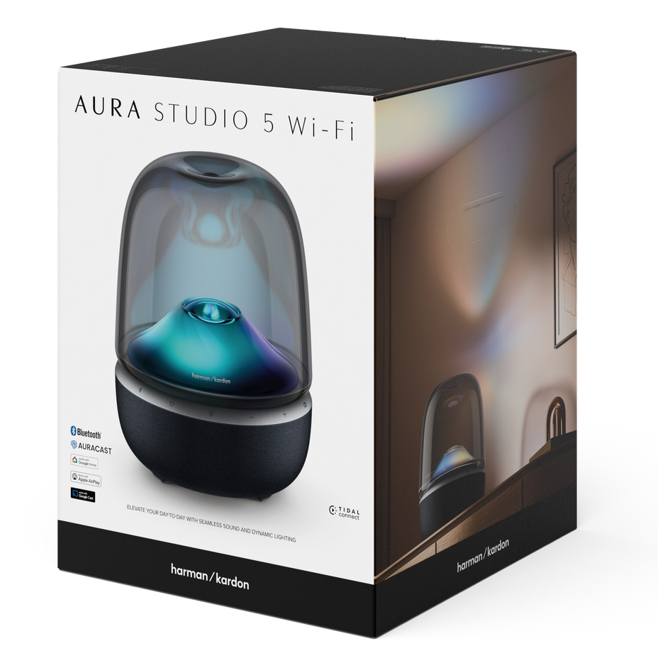 Harman Kardon prezentuje Aura Studio 5 Wi Fi z rozszerzoną łącznością i oświetleniem ambientowym