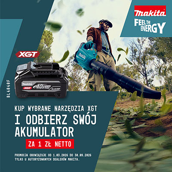 Makita daje akumulator XGT za 1 zł