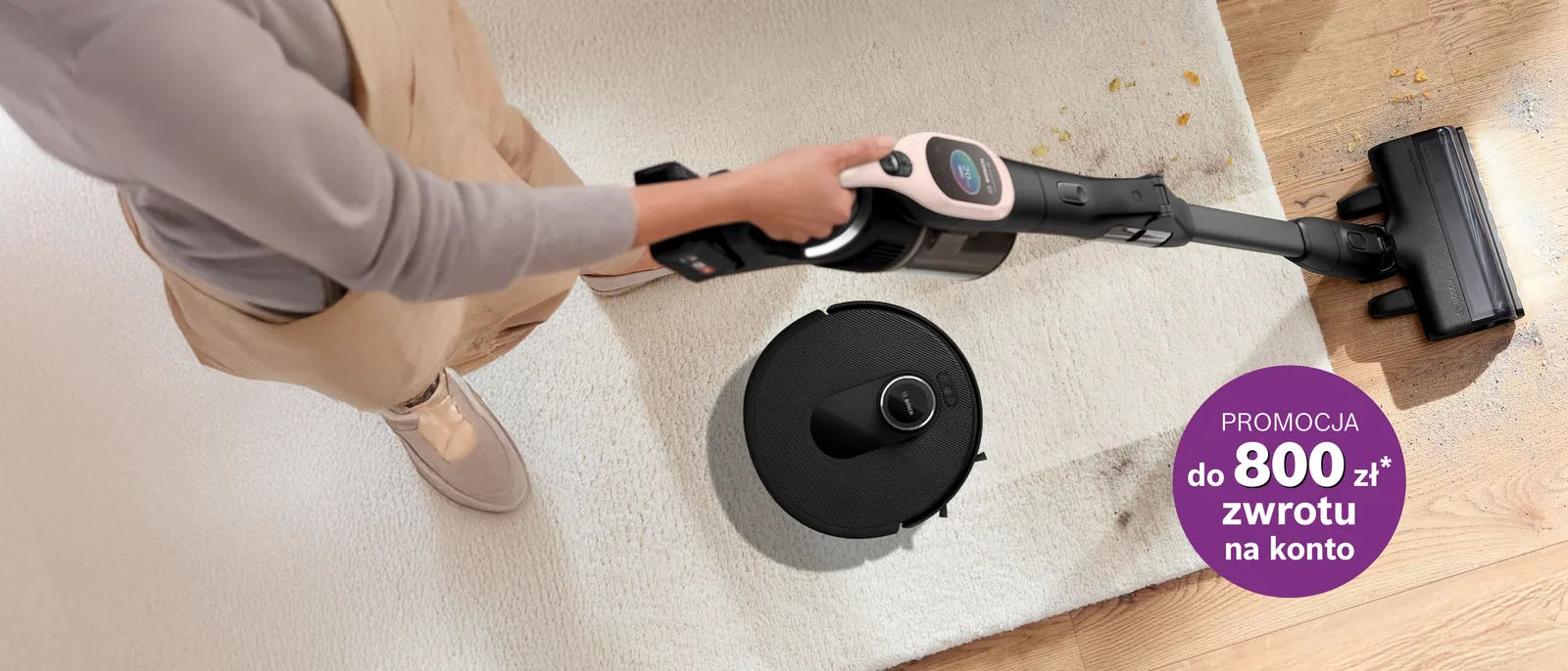 Zwrot gotówki do 800 zł za zakup odkurzaczy Unlimited i robotów Spotless-2