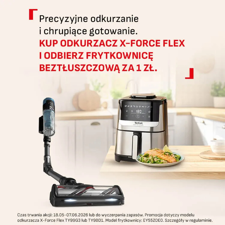 Frytkownica beztłuszczowa za 1 zł od Tefal