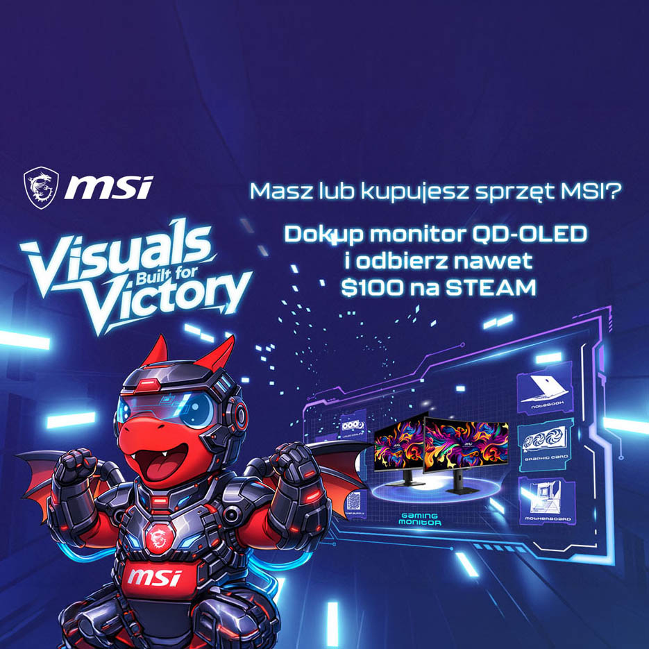 MSI rozdaje kody Steam nawet za 100 dolarów. Ruszyła nowa promocja w Komputronik