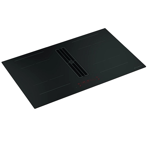 Płyta z okapem Galileo Pure Black A830 i Faber Galileo Pure Black F830