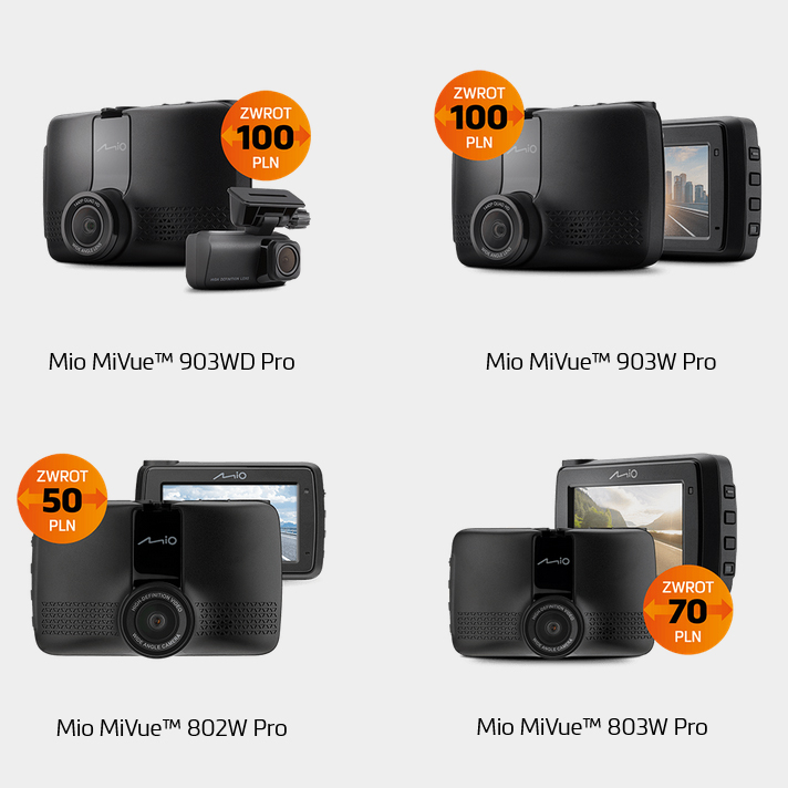 Promocja cashback na wideorejestratory MiVue Pro