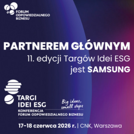 Samsung partnerem głównym Targów Idei ESG 2026