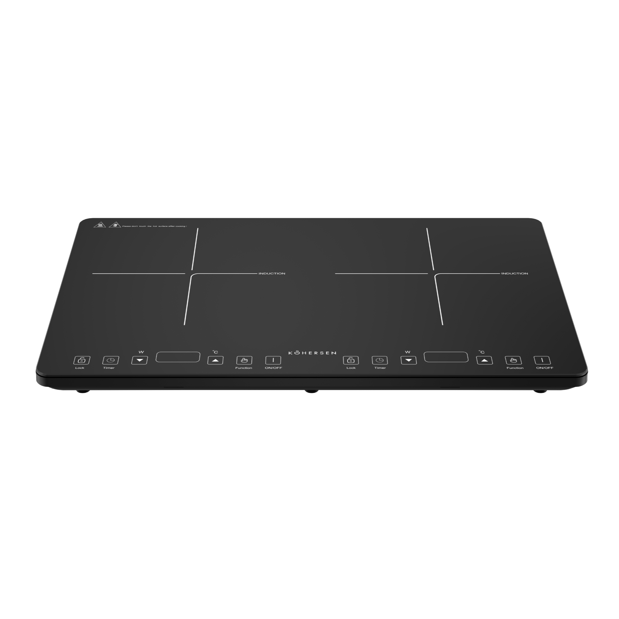Kuchenka indukcyjna Kohersen Black Matt Double KHMI-M02-S01