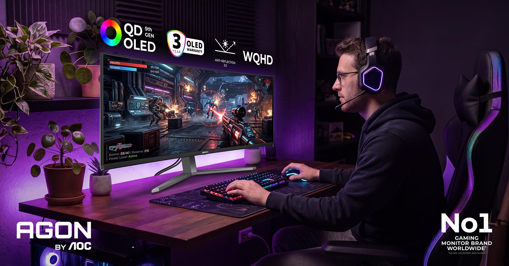 AGON by AOC wraca na Gamescom. Pokaże dwa potężne monitory QD-OLED-2