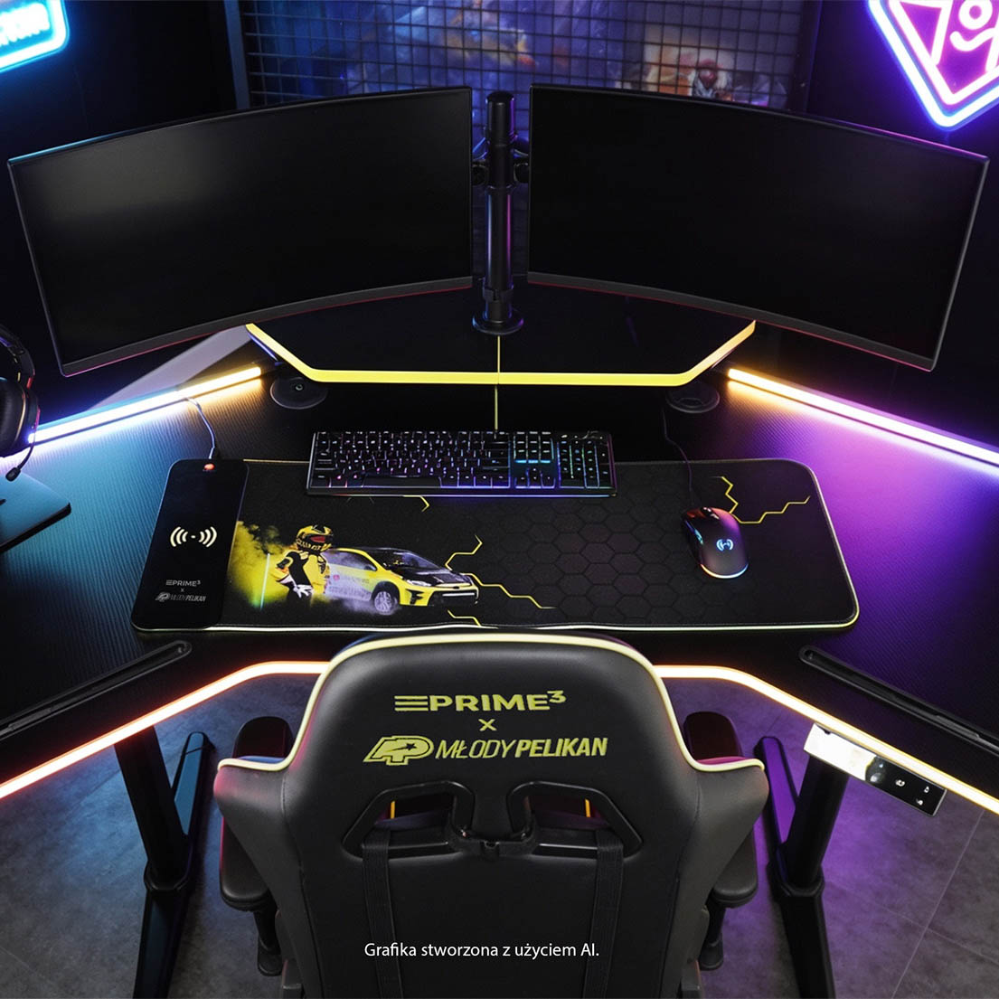 Praca, nauka i zabawa w gamingowym stylu – biurka Prime3